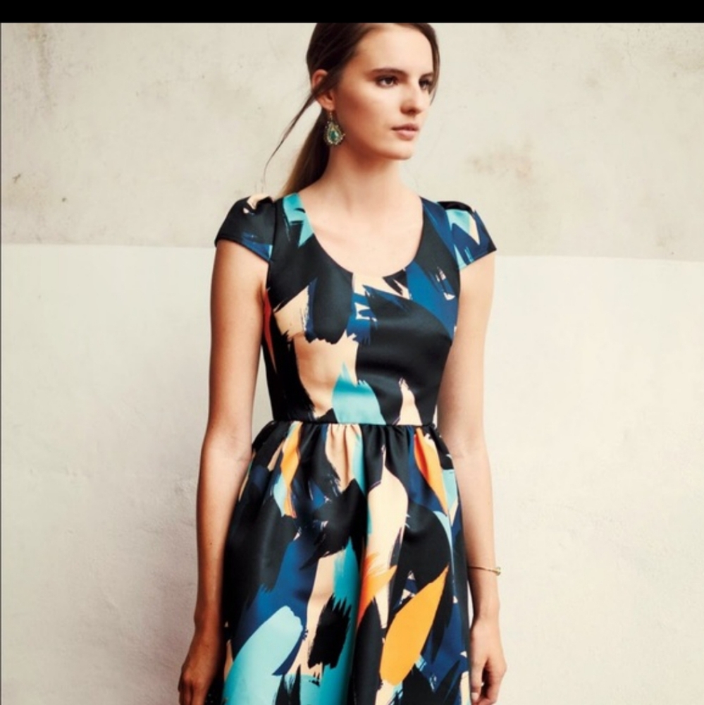 Anthropologie Moulinette Soeurs fit & flare dress